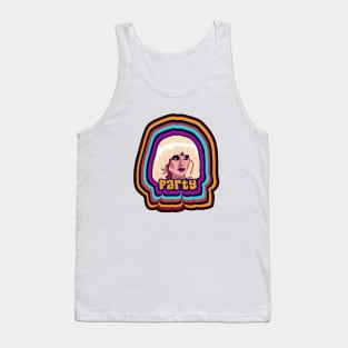 White Colorful Katya Zamolodchikova - Party Tank Top